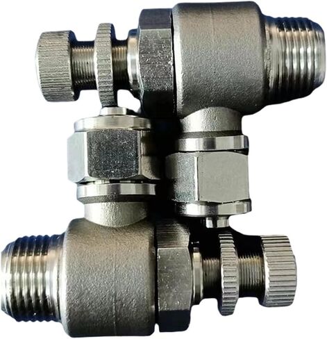304 صمام تنظيم من الفولاذ المقاوم للصدأ يحد من التدفق توصيل سريع تركيب تويست KNSL 4X2.5-M5 10X6.5-1I4 6X4-M6(KNSL 12X8-1I4) in Kuwait