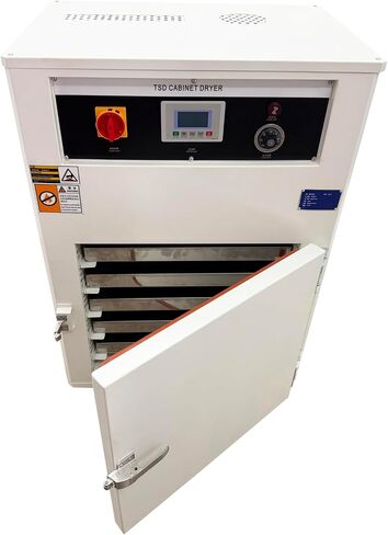 TECHTONGDA Plastic Granule Dryer 99.2lbs Hot Air Circulation Plastic Particle Cabinet Dryer 5-Tier with PID Temp Control for PP/PE/ABS/PC, for Injection Molding/3D Printing Consumable 220V 3PH in Kuwait
