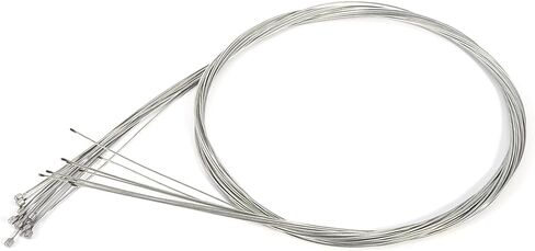 10 عبوات من كابلات تحويل الدراجة - كابلات تروس الدراجات من الفولاذ المجلفن بطول 2 متر لدراجات الطرق/الجبل، مجموعة كابلات Derailleur العالمية للتحكم في السرعة بسلاسة in Kuwait