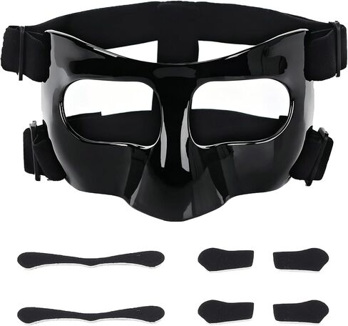 Nose Guard for Broken Nose, Nose Protector for Soccer, Basketball, and Other Sports, Adjustable Basketball Face Mask for Kids, Teenagers, and Adults, Suitable for Men and Women in Kuwait