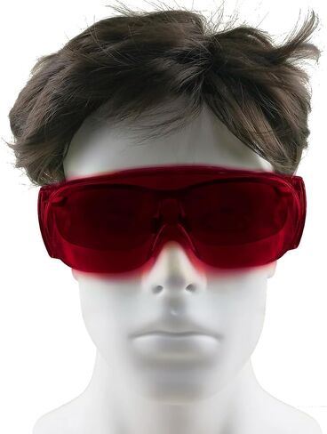 ABSORBER OD 4+ 190nm-540nm Wavelength Laser Safety Glasses for Hair Removal Laser Treatment Eye Protection Goggles for Typical 405nm, 450nm, 520nm, 532nm Laser Light in Kuwait