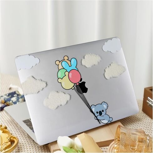 متوافق مع MacBook Air 13 Inch Case 2021 2020 2019 2018 الإصدار A2337 M1 A2179 A1932 شاشة Retina مع معرف اللمس ، PU Leather Wood Grain Case مع غطاء لوحة المفاتيح ، أبيض رمادي in Kuwait