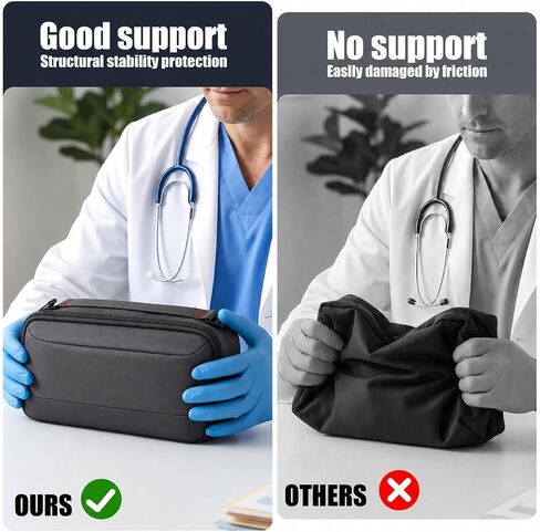 Stethoscope Case | Blood Pressure Cuff Bag | Medical Organizer for Nurses & Doctors, Hold for 3M Littmann/for MDF Instruments Stethoscopes,Penlight Accessories | Nursing School Travel Bag (Grey) in Saudi Arabia