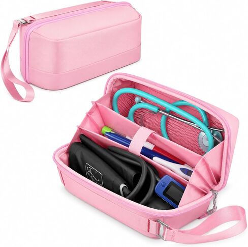 Stethoscope Case | Blood Pressure Cuff Bag | Medical Organizer for Nurses & Doctors, Hold for 3M Littmann/for MDF Instruments Stethoscopes,Penlight Accessories | Nursing School Travel Bag (Grey) in Saudi Arabia