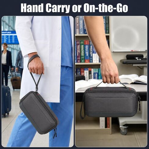 Stethoscope Case | Blood Pressure Cuff Bag | Medical Organizer for Nurses & Doctors, Hold for 3M Littmann/for MDF Instruments Stethoscopes,Penlight Accessories | Nursing School Travel Bag (Grey) in Saudi Arabia