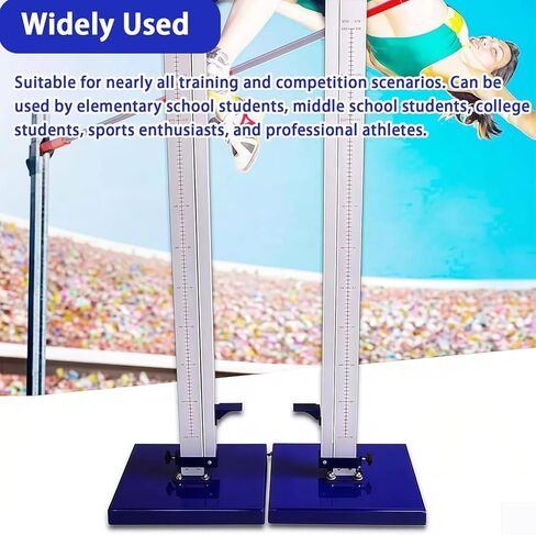 High Jump Standards,Portable Competition Track and Field High Jump Standards (1 Pairs), Aluminum High Jump Training Equipment,Adjustable Height in Kuwait