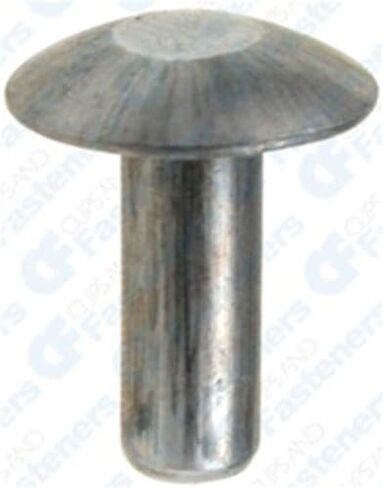 1000 3/16 Brazier Head Solid Aluminum Rivets 1/2 Length in Kuwait