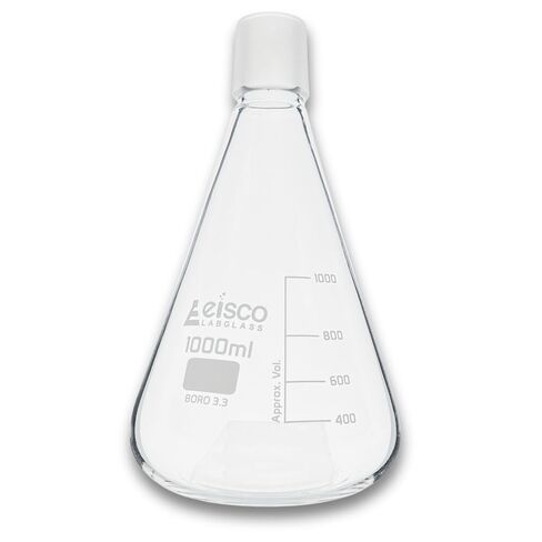 Eisco Labs - Spare Flask 1000mL for Filtration Assembly - Borosilicate Glass - 1000mL Filtration Systems Compatible - Durable & Chemical Resistant Replacement Flask for Vacuum Filtration in Kuwait