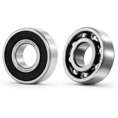 6203-2RS Ball Bearing 17x40x12mm - Double Rubber Sealed & Pre-Lubricated - Replaces Troy-Bilt 741-0600, MTD, John Deere GX20818, Murray 12325MA, Toro 100-1048 (2-Pack) in Kuwait