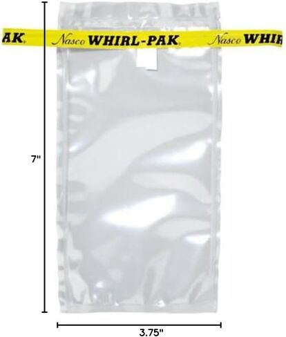 3.75" x 7" x 3 mil 7 oz. Whirl-Pak Sampling Bags in Kuwait