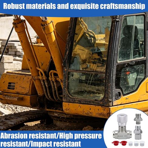 STB-G3/8 3/8" L08 Hydraulic Flow Control Valve, Bidirectional Restrictor Valve Direct Replacement Part for 1-2 Ton Mini Excavator in Kuwait