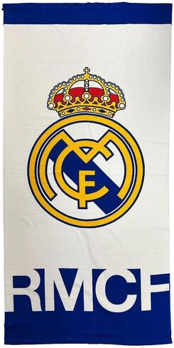 CERDÁ LIFE'S LITTLE MOMENTS Real Madrid Towel – Official Towel, Crest and Club Colours, Ideal for Beach, Pool, Bath or Sport, Practical Accessory for Football Fans in Kuwait