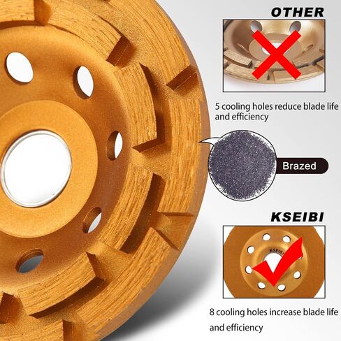 عجلة كوب ماسية 644030 من KSEIBI مع مفتاح طاحونة زاوية عالمي in Kuwait