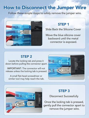 Starlink Rocker Switch, Aluminum Mounting Panel Included, Compatible with Starlink MINI & Gen 1/2/3, IP68 Waterproof 5-Pin SPST On/Off Toggle Switch, 20A 12V/24V with Jumper Wires for RV, Marine(Blue) in Kuwait