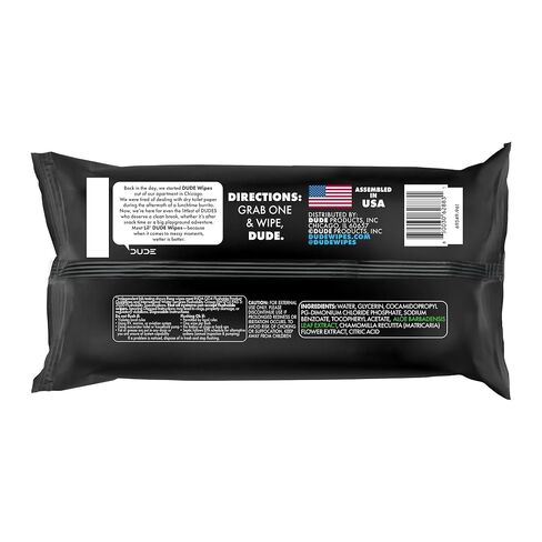 DUDE Wipes LiL' DUDE Flushable Water Wipes for Toddlers - Potty Training Toilet Safe (unlike nonflushable baby wipes) - 99% Water, Hypoallergenic for Sensitive Skin - Unscented, 4 Pack (168 Count) in Saudi Arabia