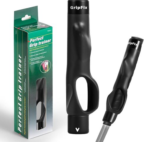 Golf Grip Trainer - Portable Swing Training Aid for Correct Hand Positioning & Muscle Memory - Non-Slip ABS & TPR Tool Fits Most Golf Clubs - Perfect Golf Gift for Men, Women & Beginners in Kuwait