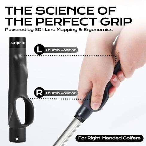 Golf Grip Trainer - Portable Swing Training Aid for Correct Hand Positioning & Muscle Memory - Non-Slip ABS & TPR Tool Fits Most Golf Clubs - Perfect Golf Gift for Men, Women & Beginners in Kuwait