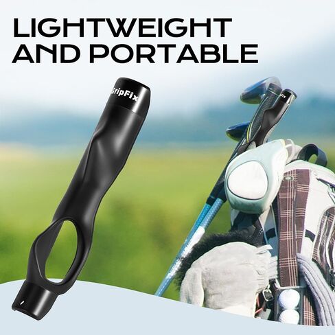 Golf Grip Trainer - Portable Swing Training Aid for Correct Hand Positioning & Muscle Memory - Non-Slip ABS & TPR Tool Fits Most Golf Clubs - Perfect Golf Gift for Men, Women & Beginners in Kuwait
