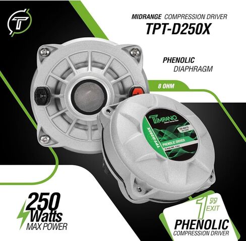Timpano 1 بوصة مخرج 75W RMS 8 أوم 2 بوصة VC محرك ضغط الفينول in Kuwait