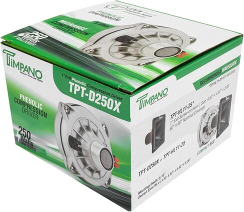 Timpano 1 بوصة مخرج 75W RMS 8 أوم 2 بوصة VC محرك ضغط الفينول in Kuwait