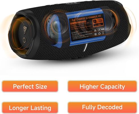 بطارية مطورة متوافقة مع مكبر صوت بلوتوث محمول JBL Charge 5، رقم الجزء GSP-1S3P-CH4D in Kuwait