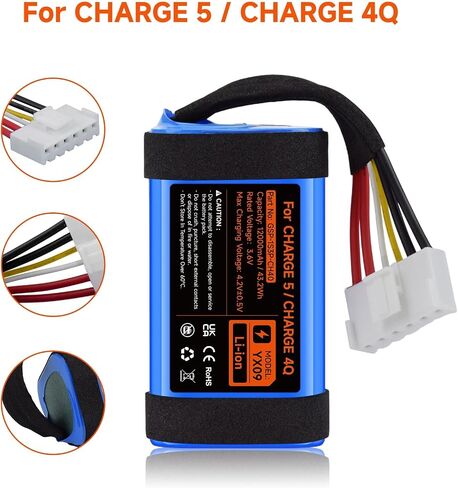 بطارية مطورة متوافقة مع مكبر صوت بلوتوث محمول JBL Charge 5، رقم الجزء GSP-1S3P-CH4D in Kuwait