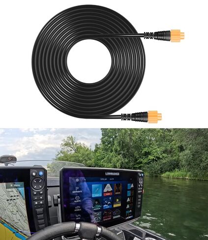 25' Ethernet Cable Compatible with Lowrance Fishfinder/Chartplotter Networks, Replace ‎000-0127-30 in Kuwait