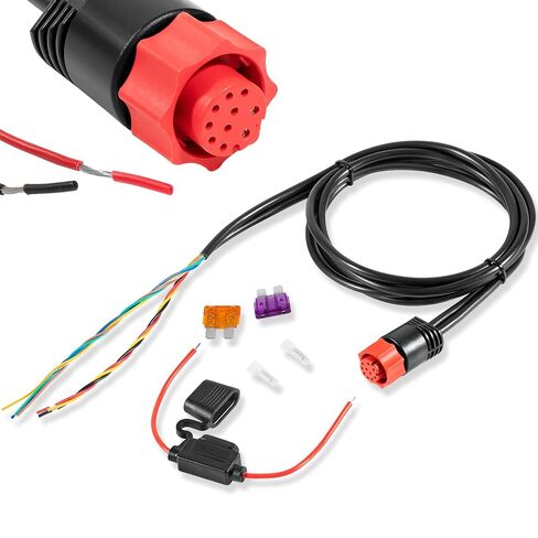 000-0127-49 كابل الطاقة/البيانات متوافق مع Lowrance HDS، PC-30-RS422 3005.6833 سلك بديل لـ HDS-5 HDS-7 HDS-8 HDS-10 Elite-7 HDI، NMEA 0183 RS-422 مجموعة أسلاك مكتشف الأسماك البحرية in Kuwait