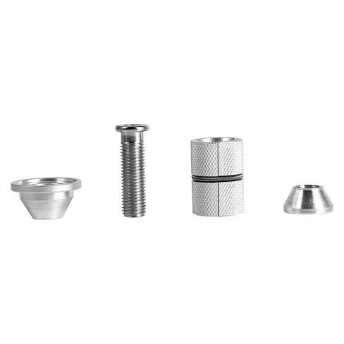 28.6mm Bike Expander Plug, Anti Slip Bicycle Front Fork Headset Expander, Aluminum Alloy Bike Expansion Bolt Compatible with Carbon Fiber Front Fork, Silver in Kuwait