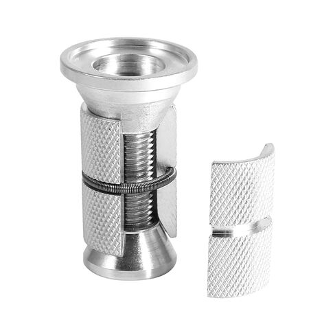 28.6mm Bike Expander Plug, Anti Slip Bicycle Front Fork Headset Expander, Aluminum Alloy Bike Expansion Bolt Compatible with Carbon Fiber Front Fork, Silver in Kuwait
