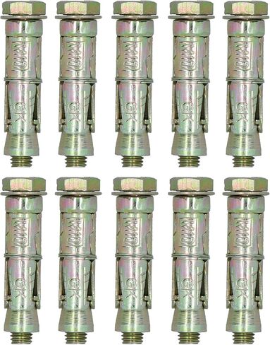 M10 10 مم × 70 مم توسيع راول بولت لتركيب المراسي كم البناء 10pk in Kuwait