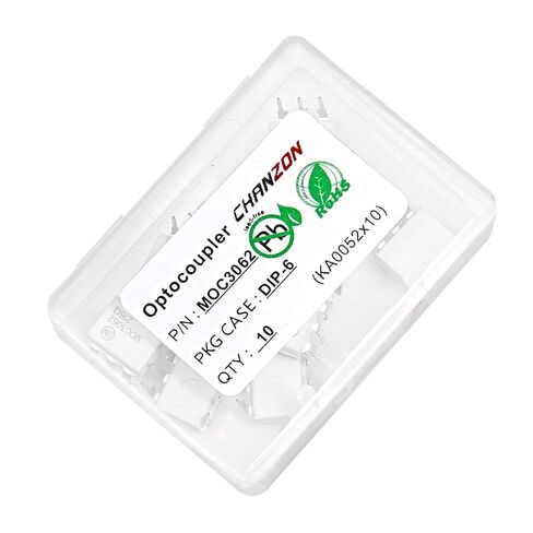 Chanzon 10 قطعة MOC3062 Optocoupler DIP تركيب DIP-6 Optocouple متوافق مع المعزل البصري MOC3062M in Kuwait