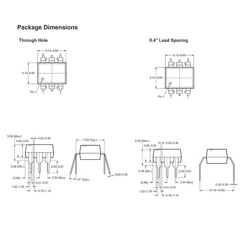 Chanzon 10 قطعة MOC3062 Optocoupler DIP تركيب DIP-6 Optocouple متوافق مع المعزل البصري MOC3062M in Kuwait