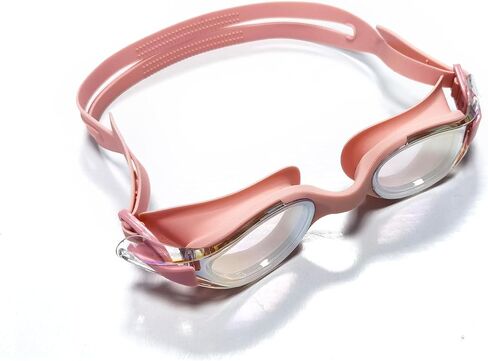 Professional swimming goggles, mirror coated lenses, adjustable strap, used for competition training in Kuwait