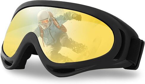 SooGree Snow Ski Goggles for Men Women,ATV Motocross Goggles Racing Helmet Goggles,UV Protection Snowboard Snow Glasses in Kuwait