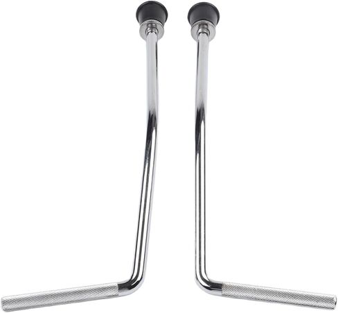 Bass Drum Legs 2Pcs Replacement Floor with Non-Slip Feet Stability and Sound, Install Drum Hardware Snare Percussion Accessories, Silver in Kuwait