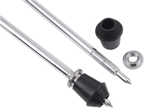 Bass Drum Legs 2Pcs Replacement Floor with Non-Slip Feet Stability and Sound, Install Drum Hardware Snare Percussion Accessories, Silver in Kuwait