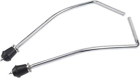 Bass Drum Legs 2Pcs Replacement Floor with Non-Slip Feet Stability and Sound, Install Drum Hardware Snare Percussion Accessories, Silver in Kuwait