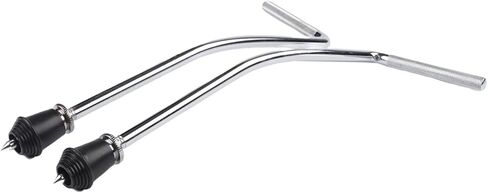 Bass Drum Legs 2Pcs Replacement Floor with Non-Slip Feet Stability and Sound, Install Drum Hardware Snare Percussion Accessories, Silver in Kuwait
