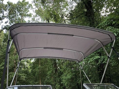 مجموعة Cypress Rowe Outfitters Complete Bimini Top Kit، إطار، قماش، أجزاء صلبة، 10'L x 8'W رمادي، 4 أقواس، تناسب عرض 91 بوصة - 96 بوصة in Kuwait