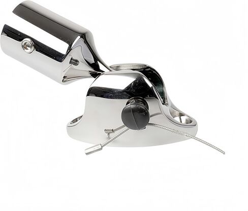 NRC&XRC 316SS Pair of Female Brackets for Bimini Top Stainless Steel End Ball Cap Fittings Marine Hardware Deck Hinge with Quick Release Pin in Kuwait