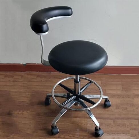 Rotating Height-Adjustable Dental Chair, PU Leather Saddle Design Ergonomic Armrests for Clinic Salon (C2) in Kuwait