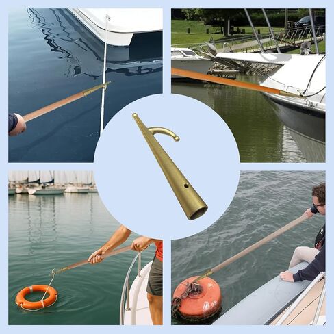 Boat Hook Head Brass Marine Docking Pole End Metal Attachment, Nautical Maritime Deck Hardware, 1 Pcs in Kuwait