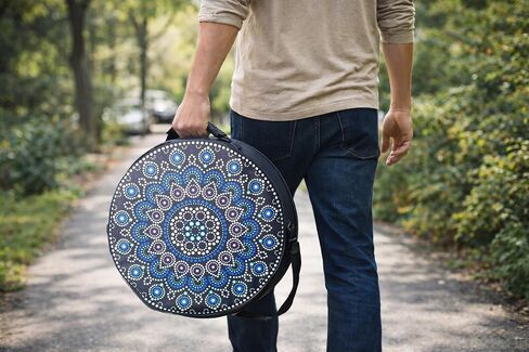 ARAW Shamanic Drums Bag, Bodhran Drum Case, Handmade Frame Drum Bag, Hand Drum Protection, Drum Case, Cordura Bag (16 Inches X 3 Inches) in Kuwait
