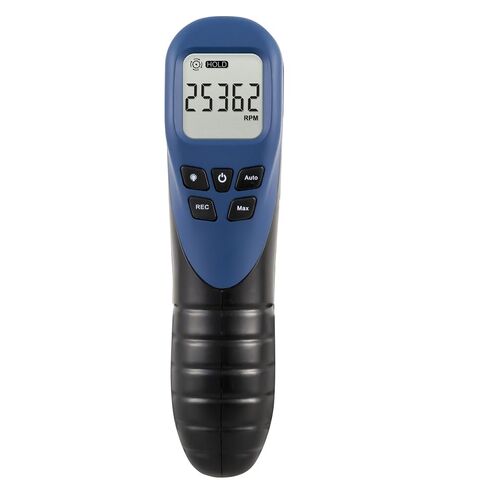 جهاز PCE Instruments PCE-DT 50 مقياس سرعة الدوران، لفحص سرعة الدوران، يقيس عدد الدورات في الدقيقة (عدم الاتصال) وسرعة السطح (الاتصال)، مع استهداف الليزر، الحد الأدنى/الحد الأقصى/المتوسط، الاحتفاظ بالبيانات وشاشة LCD بإضاءة خلفية in Kuwait
