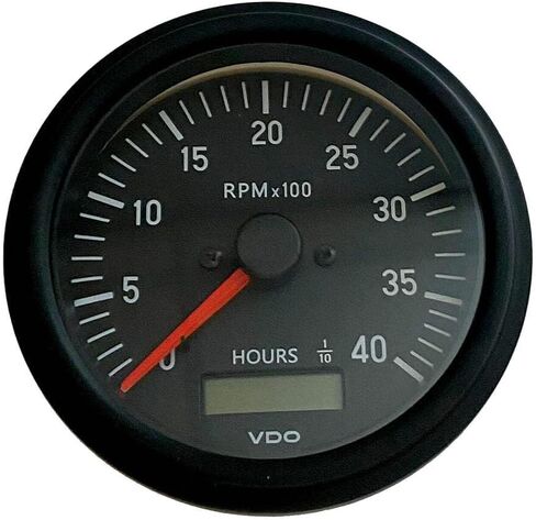 VDO 333-93500 Cockpit International Gen II 4K RPM مقياس سرعة الدوران مع مقياس ساعة in Kuwait