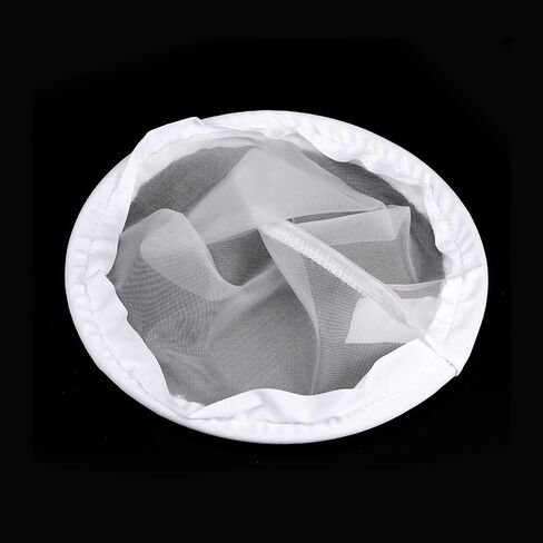 uxcell 60 Mesh Paint Filter Bag 7" Dia Cone Shape Nylon Strainer for Filtering Paint, Gasoline, Fuel, Home Brewing in Kuwait