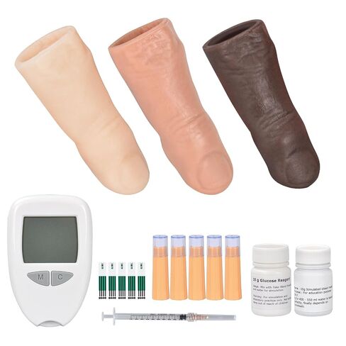 Blood Glucose Test Trainer Finger, Fake Finger for Blood Test Practice, Finger Prick Blood Sampling Training for Nursing Students in Kuwait