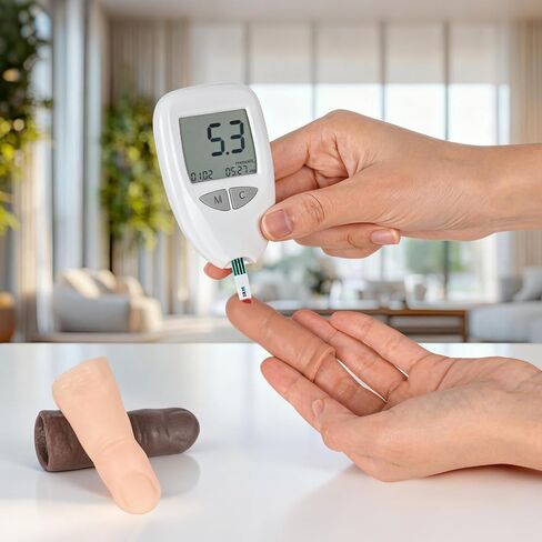 Blood Glucose Test Trainer Finger, Fake Finger for Blood Test Practice, Finger Prick Blood Sampling Training for Nursing Students in Kuwait