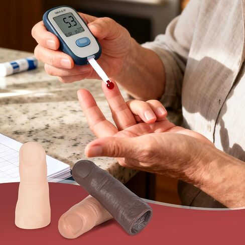 Blood Glucose Test Trainer Finger, Fake Finger for Blood Test Practice, Finger Prick Blood Sampling Training for Nursing Students in Kuwait